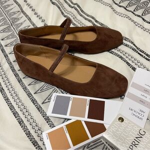 Madewell Brown Suede Women's Mary Jane Flats